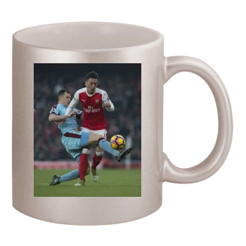 FC Arsenal 11oz Metallic Silver Mug