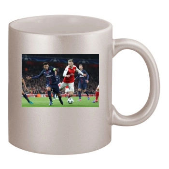 FC Arsenal 11oz Metallic Silver Mug