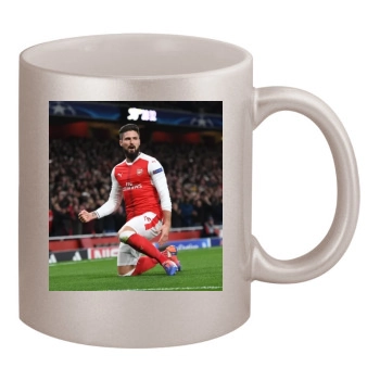 FC Arsenal 11oz Metallic Silver Mug