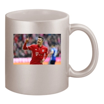 FC Bayern Munich 11oz Metallic Silver Mug