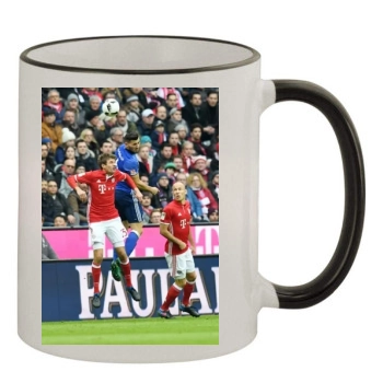 FC Bayern Munich 11oz Colored Rim & Handle Mug