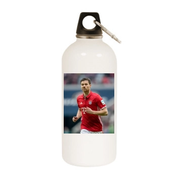 FC Bayern Munich White Water Bottle With Carabiner