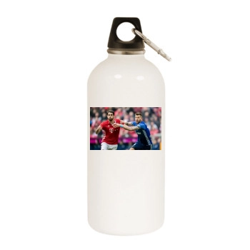 FC Bayern Munich White Water Bottle With Carabiner