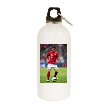 FC Bayern Munich White Water Bottle With Carabiner