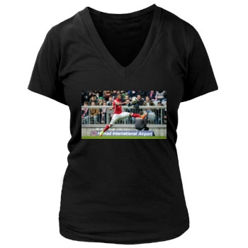 FC Bayern Munich Women's Deep V-Neck TShirt