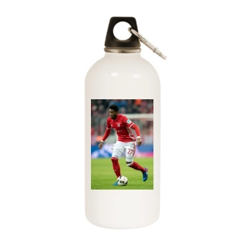 FC Bayern Munich White Water Bottle With Carabiner