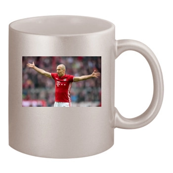 FC Bayern Munich 11oz Metallic Silver Mug