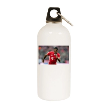 FC Bayern Munich White Water Bottle With Carabiner