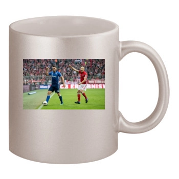 FC Bayern Munich 11oz Metallic Silver Mug