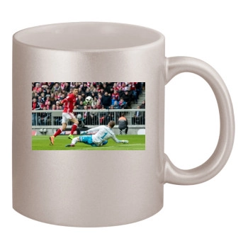 FC Bayern Munich 11oz Metallic Silver Mug