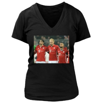 FC Bayern Munich Women's Deep V-Neck TShirt