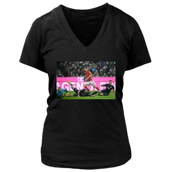 FC Bayern Munich Women's Deep V-Neck TShirt