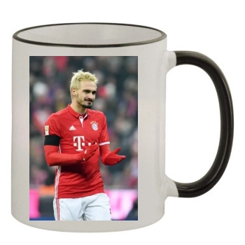 FC Bayern Munich 11oz Colored Rim & Handle Mug