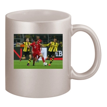 FC Bayern Munich 11oz Metallic Silver Mug