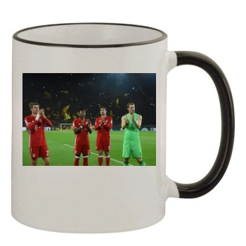 FC Bayern Munich 11oz Colored Rim & Handle Mug