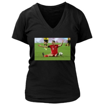 FC Bayern Munich Women's Deep V-Neck TShirt