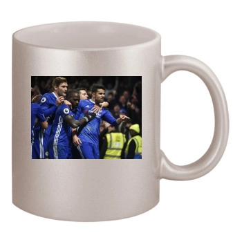 FC Chelsea 11oz Metallic Silver Mug