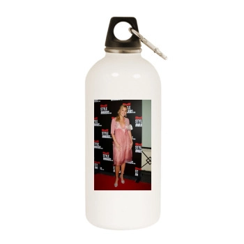 Arielle Kebbel White Water Bottle With Carabiner