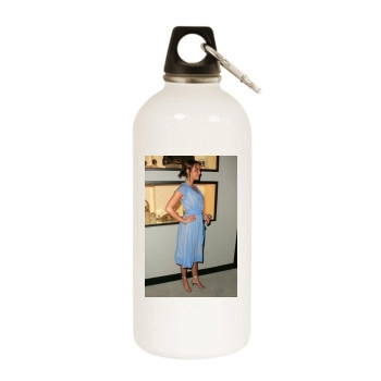 Arielle Kebbel White Water Bottle With Carabiner