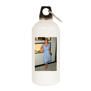 Arielle Kebbel White Water Bottle With Carabiner