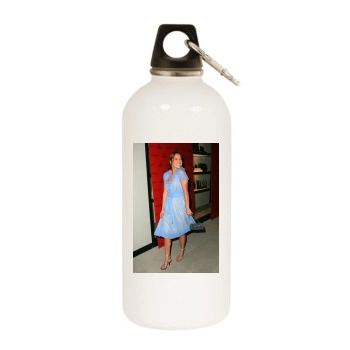 Arielle Kebbel White Water Bottle With Carabiner