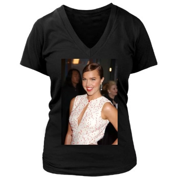 Arielle Kebbel Women's Deep V-Neck TShirt