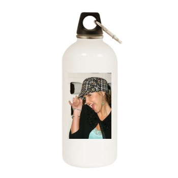 Arielle Kebbel White Water Bottle With Carabiner