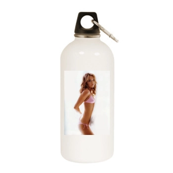 Arielle Kebbel White Water Bottle With Carabiner