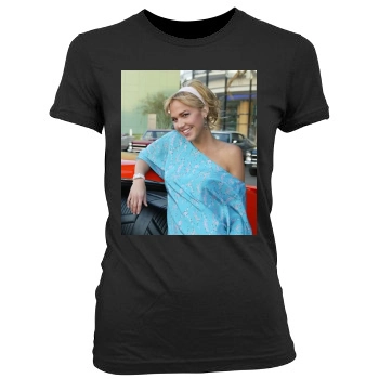 Arielle Kebbel Women's Junior Cut Crewneck T-Shirt