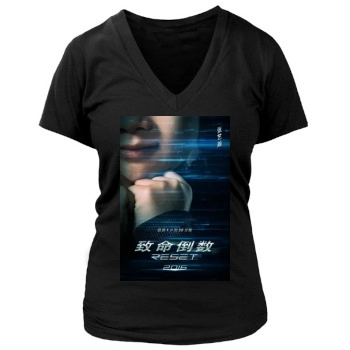 Fatal Countdown Reset 2017 Women's Deep V-Neck TShirt