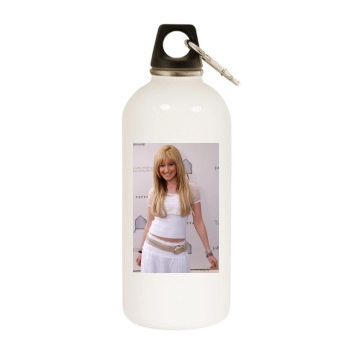 Ashley Tisdale White Water Bottle With Carabiner