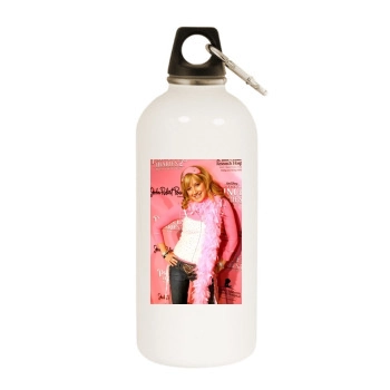 Ashley Tisdale White Water Bottle With Carabiner