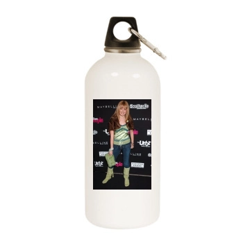 Ashley Tisdale White Water Bottle With Carabiner