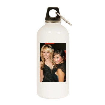 Ashley Tisdale White Water Bottle With Carabiner