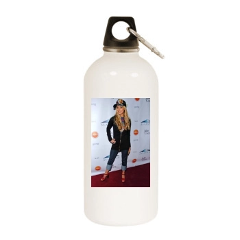 Ashley Tisdale White Water Bottle With Carabiner