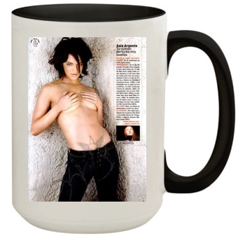 Asia Argento 15oz Colored Inner & Handle Mug