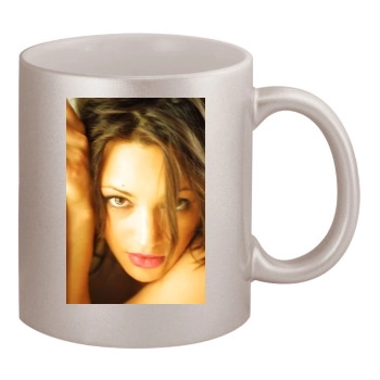 Asia Argento 11oz Metallic Silver Mug