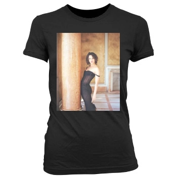 Asia Argento Women's Junior Cut Crewneck T-Shirt