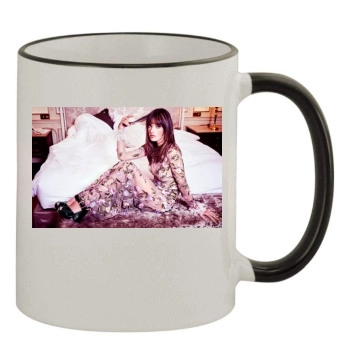 Alessandra Ambrosio 11oz Colored Rim & Handle Mug