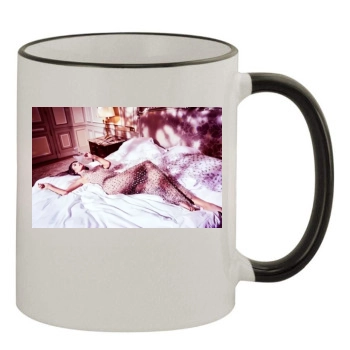 Alessandra Ambrosio 11oz Colored Rim & Handle Mug