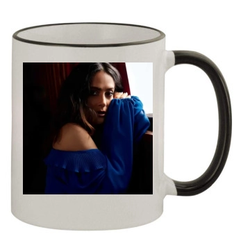 Salma Hayek 11oz Colored Rim & Handle Mug