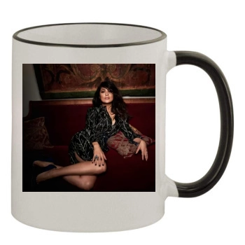 Salma Hayek 11oz Colored Rim & Handle Mug