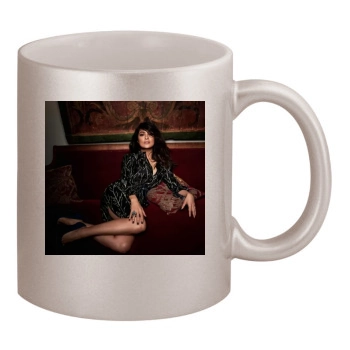 Salma Hayek 11oz Metallic Silver Mug