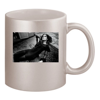 Salma Hayek 11oz Metallic Silver Mug