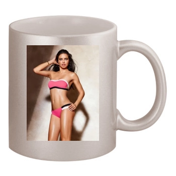 Adriana Lima 11oz Metallic Silver Mug