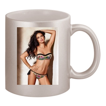 Adriana Lima 11oz Metallic Silver Mug