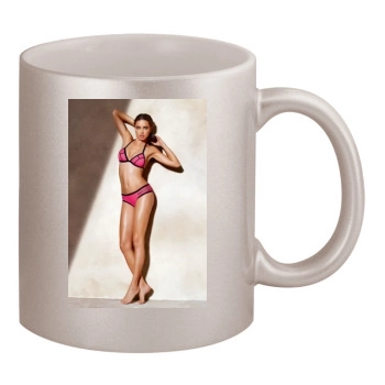 Adriana Lima 11oz Metallic Silver Mug