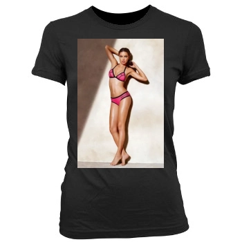 Adriana Lima Women's Junior Cut Crewneck T-Shirt