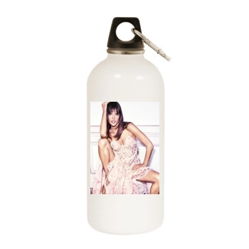 Alessandra Ambrosio White Water Bottle With Carabiner