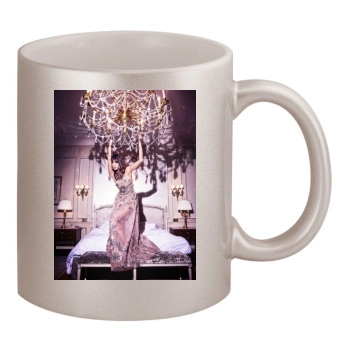 Alessandra Ambrosio 11oz Metallic Silver Mug